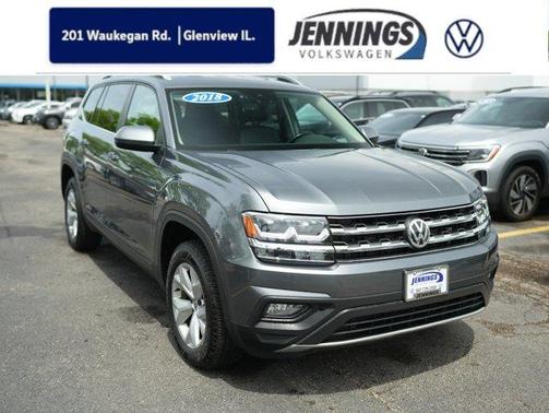 Platinum Gray Metallic 2018 Volkswagen Atlas 3.6L SE w/Technology