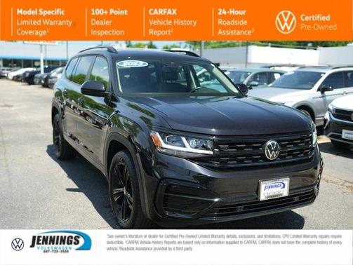 Deep Black Pearl Effect 2023 Volkswagen Atlas 3.6 V6 SEL R-Line Black