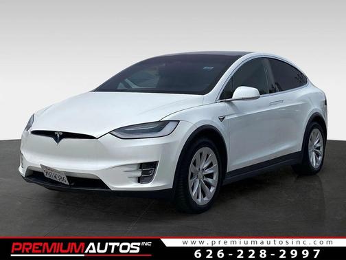 Pearl White Multi-Coat 2020 Tesla Model X Long Range Plus Dual Motor All-Wheel Drive