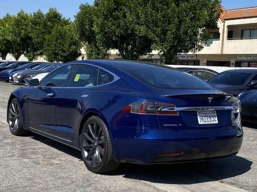 Blue 2017 Tesla Model S P100D
