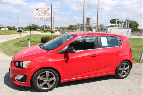 Red 2015 Chevrolet Sonic RS
