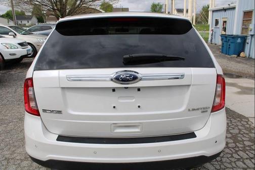 White Platinum Metallic Tri-Coat 2014 Ford Edge Limited