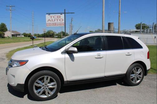 White Platinum Metallic Tri-Coat 2014 Ford Edge Limited