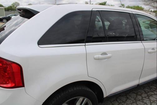 White Platinum Metallic Tri-Coat 2014 Ford Edge Limited