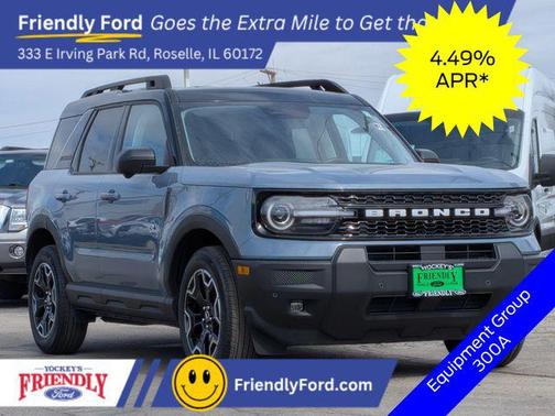 Azure Gray Metallic Tri-Coat 2025 Ford Bronco Sport Outer Banks