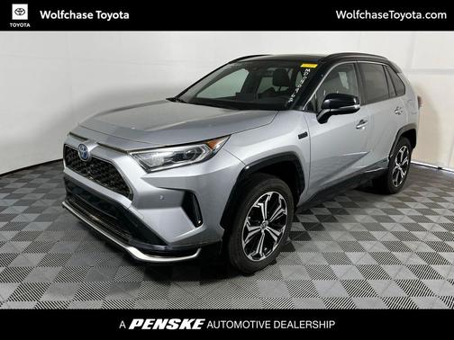 Silver Sky Metallic w/Midnight Black Roof 2021 Toyota RAV4 Prime XSE