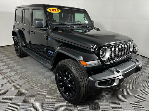 Black Clearcoat 2025 Jeep Wrangler 4xe Sahara