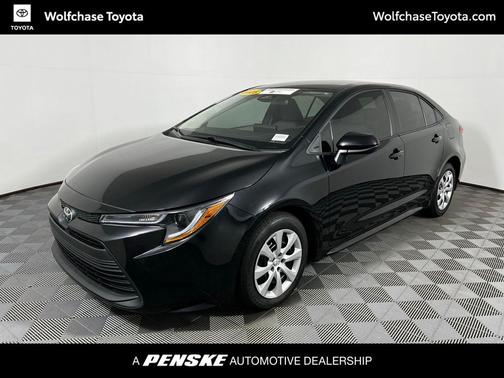 Midnight Black Metallic 2025 Toyota Corolla LE