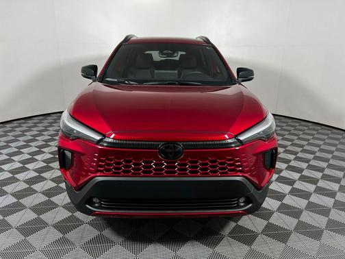 Soul Red Crystal/Jet Black 2026 Toyota Corolla Hybrid SE