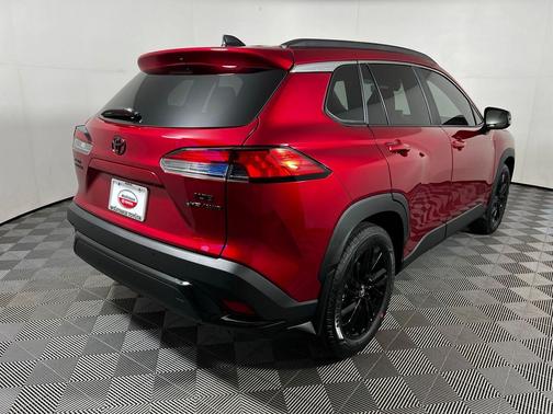 Soul Red Crystal/Jet Black 2026 Toyota Corolla Hybrid SE