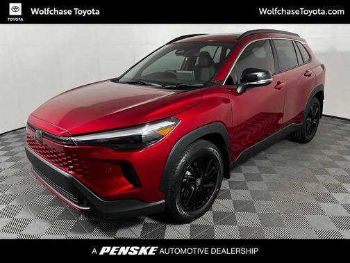 Soul Red Crystal/Jet Black 2026 Toyota Corolla Hybrid SE