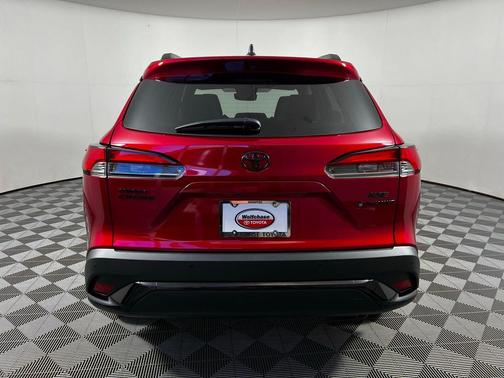 Soul Red Crystal/Jet Black 2026 Toyota Corolla Hybrid SE