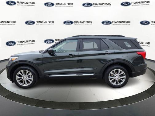 Forged Green Metallic 2023 Ford Explorer XLT