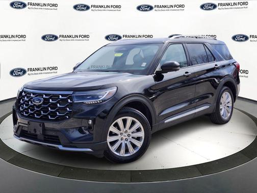 Agate Black Metallic 2025 Ford Explorer Platinum