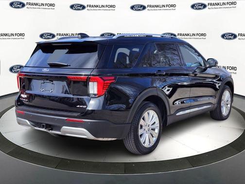 Agate Black Metallic 2025 Ford Explorer Platinum