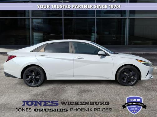 Quartz White 2021 Hyundai ELANTRA SEL