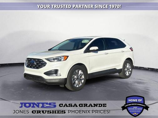 White Metallic 2024 Ford Edge Titanium