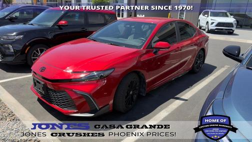 Red 2025 Toyota Camry SE