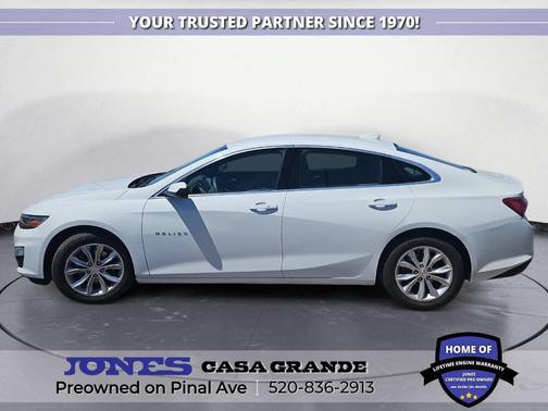 Summit White 2019 Chevrolet Malibu LT