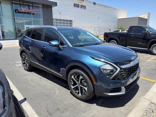 Blue 2023 Kia Sportage Hybrid EX