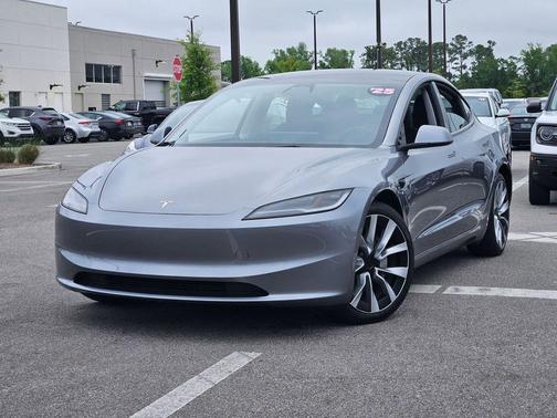Stealth Grey 2025 Tesla Model 3 Long Range