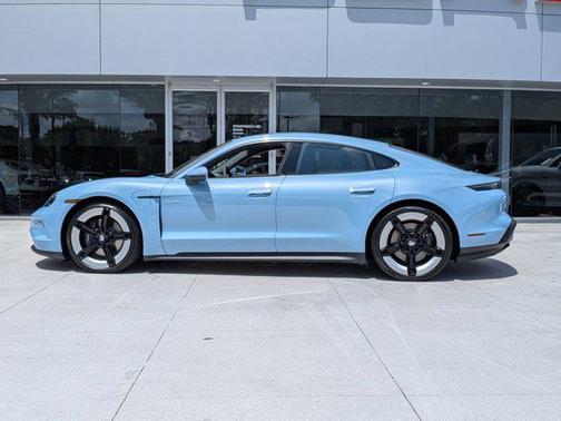 Frozen Blue Metallic 2026 Porsche Taycan 4