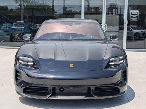 Jet Black Metallic 2023 Porsche Taycan Turbo