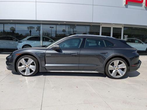 Volcano Grey Metallic 2024 Porsche Taycan 4