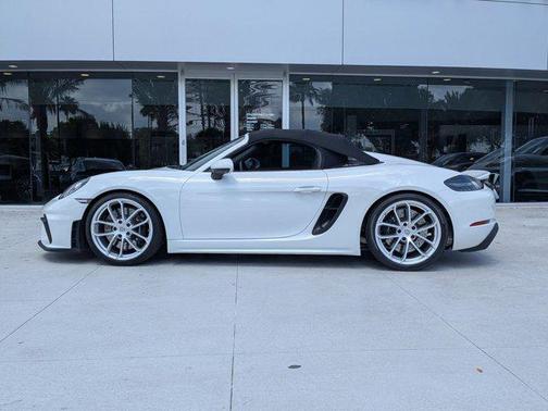 White 2023 Porsche 718 Spyder Roadster