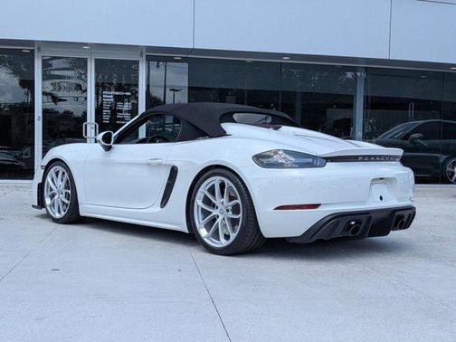 White 2023 Porsche 718 Spyder Roadster