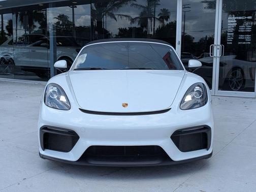White 2023 Porsche 718 Spyder Roadster