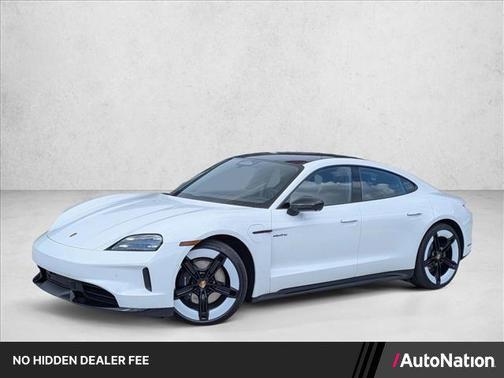 White 2026 Porsche Taycan Black Edition