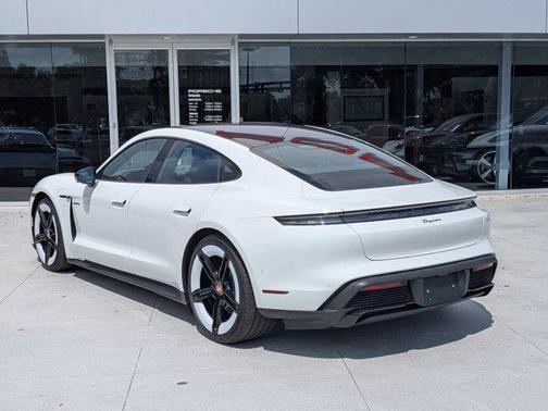 White 2026 Porsche Taycan Black Edition