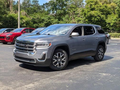Satin Steel Metallic 2021 GMC Acadia FWD SLE