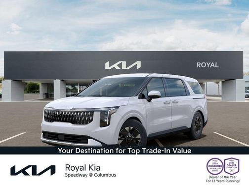 White Pearl 2026 Kia Carnival Hybrid LXS