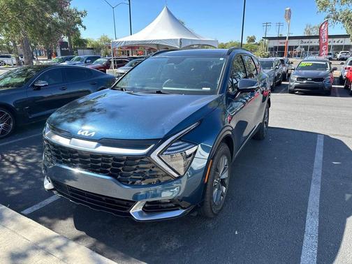 Blue 2023 Kia Sportage Hybrid SX-Prestige