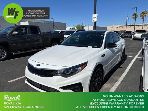 Snow White Pearl 2020 Kia Optima SX Turbo
