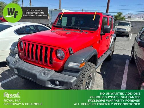 Firecracker Red Clearcoat 2018 Jeep Wrangler Unlimited Sport