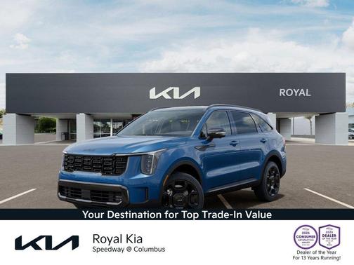 Mineral Blue 2026 Kia Sorento Hybrid X-LINE SX PRESTIGE
