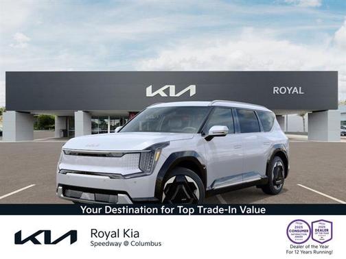 Glacial White Pearl 2026 Kia EV9 Land