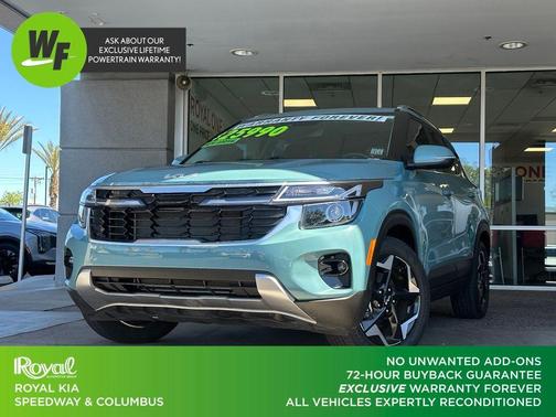 Blue 2025 Kia Seltos EX