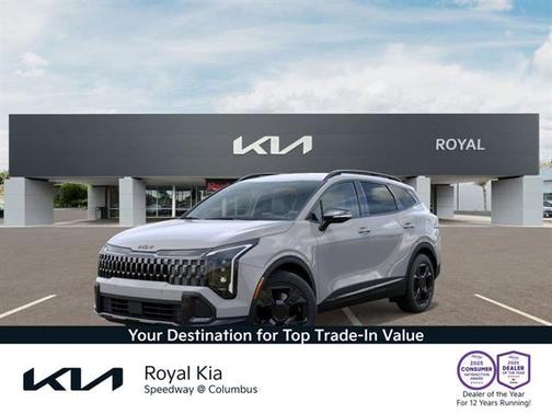 Wolf Gray 2026 Kia Sportage Hybrid X-Line