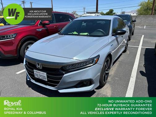 Gray 2022 Honda Accord Hybrid Sport