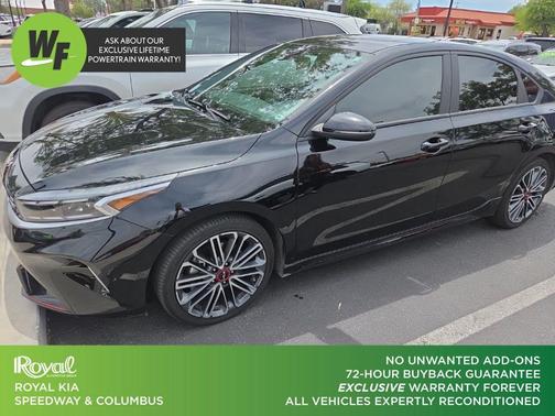 Aurora Black 2023 Kia Forte GT