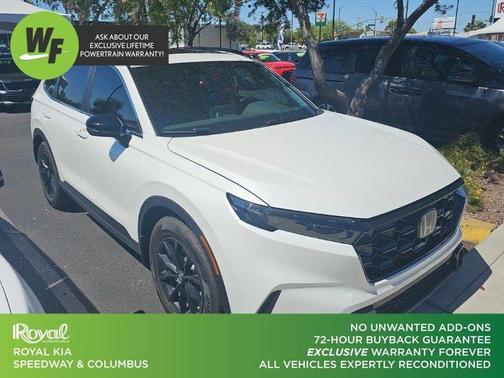 White 2025 Honda CR-V Hybrid Sport-L