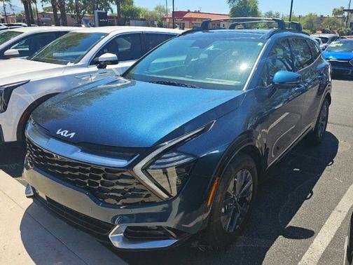 Blue 2023 Kia Sportage Hybrid SX-Prestige