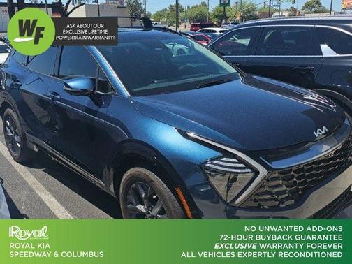 Blue 2023 Kia Sportage Hybrid SX-Prestige