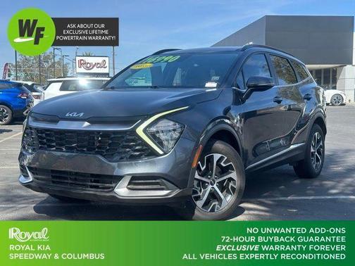 Gray 2023 Kia Sportage Hybrid EX