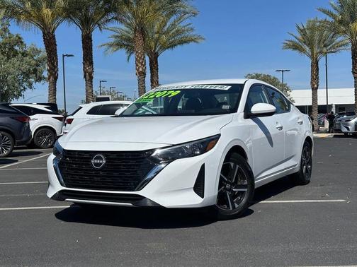 Cloud White 2025 Nissan Sentra SV