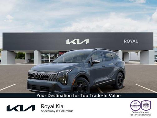 Blue 2026 Kia Sportage Hybrid X-Line